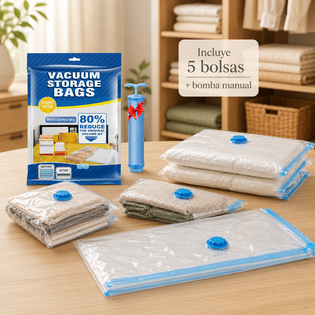 Bolsas Ahorra Espacio 5X