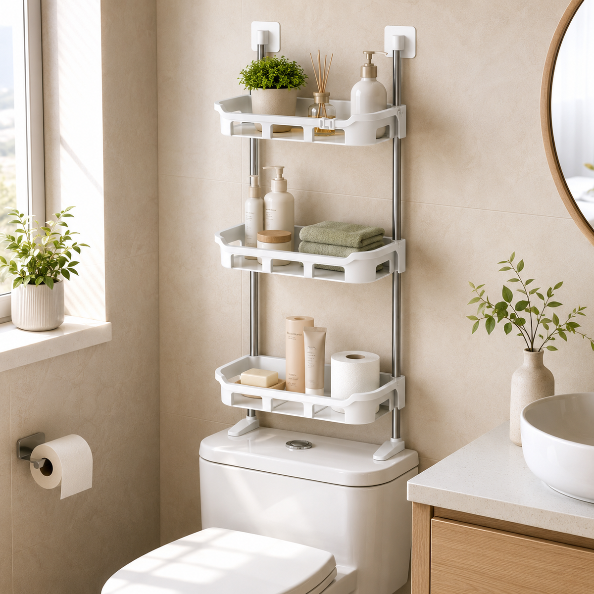 Organizador Inteligente de Baño 3 Niveles