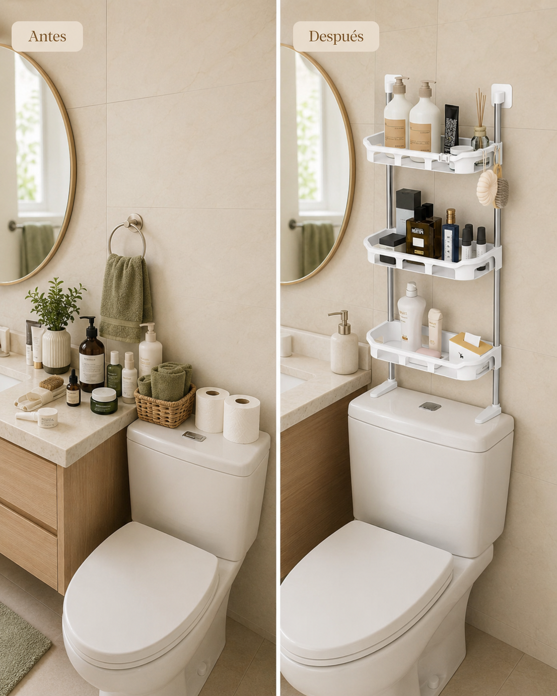 Organizador Inteligente de Baño 3 Niveles